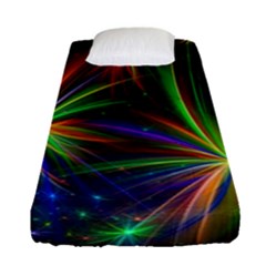 Colorful Firework Celebration Graphics Fitted Sheet (single Size)