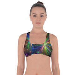 Colorful Firework Celebration Graphics Got No Strings Sports Bra by Sapixe