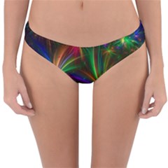 Colorful Firework Celebration Graphics Reversible Hipster Bikini Bottoms by Sapixe