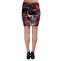 Confederate Flag Usa America United States Csa Civil War Rebel Dixie Military Poster Skull Bodycon Skirt View2