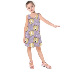 Dog Pattern Kids  Sleeveless Dress