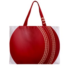Cricket Ball Zipper Mini Tote Bag