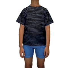 Dark Lake Ocean Pattern River Sea Kids  Short Sleeve Swimwear by Sapixe