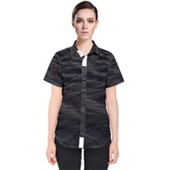 Dark Lake Ocean Pattern River Sea Women s Short Sleeve Shirt