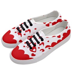 Heart Shape Background Love Women s Classic Low Top Sneakers by Nexatart