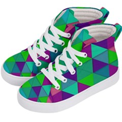 Background Geometric Triangle Kid s Hi-top Skate Sneakers