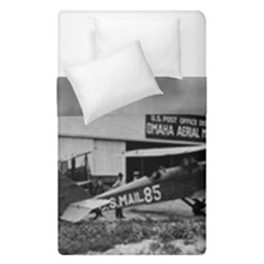 Omaha Airfield Airplain Hangar Duvet Cover Double Side (single Size) by Nexatart