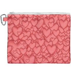 Background Hearts Love Canvas Cosmetic Bag (xxxl)