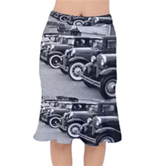 Vehicle Car Transportation Vintage Mermaid Skirt by Nexatart