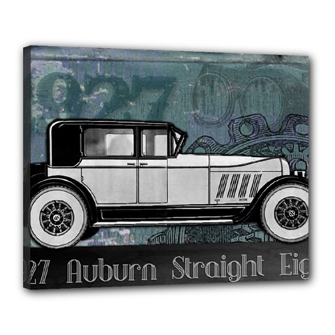 Vintage Car Automobile Auburn Canvas 20  X 16  by Nexatart
