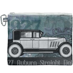 Vintage Car Automobile Auburn Canvas Cosmetic Bag (xxxl) by Nexatart