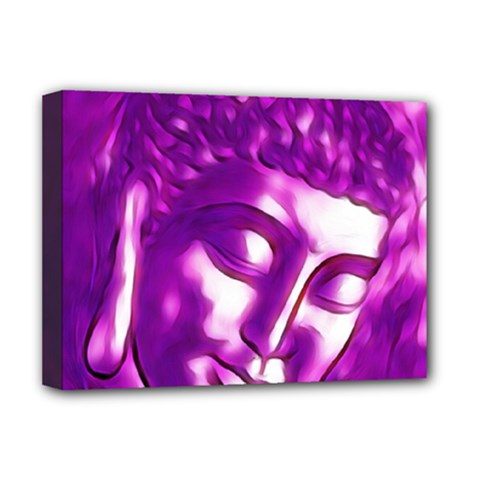 Purple Buddha Art Portrait Deluxe Canvas 16  X 12  