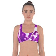 Purple Buddha Art Portrait Got No Strings Sports Bra by yoursparklingshop