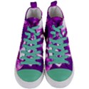 Purple Buddha Art Portrait Women s Mid-Top Canvas Sneakers View1