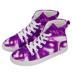 Purple Buddha Art Portrait Women s Hi-top Skate Sneakers by yoursparklingshop