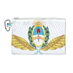 The Argentine Air Force Emblem  Canvas Cosmetic Bag (large) by abbeyz71