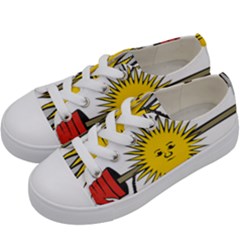 Symbol Of Argentine Navy  Kids  Low Top Canvas Sneakers by abbeyz71