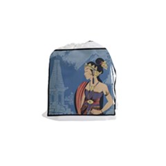 Java Indonesia Girl Headpiece Drawstring Pouches (small)  by Nexatart