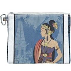 Java Indonesia Girl Headpiece Canvas Cosmetic Bag (xxxl)