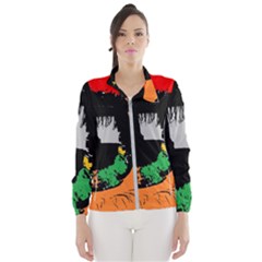 Eyes Makeup Human Drawing Color Wind Breaker (women) by Nexatart