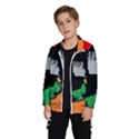 Eyes Makeup Human Drawing Color Wind Breaker (Kids) View2