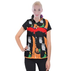 Eyes Makeup Human Drawing Color Women s Button Up Vest by Nexatart