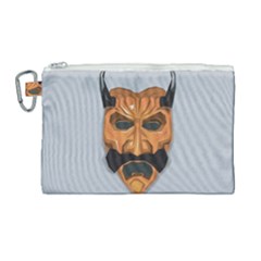 Mask India South Culture Canvas Cosmetic Bag (large)