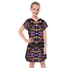 Wallpaper Abstract Art Light Kids  Drop Waist Dress by Nexatart