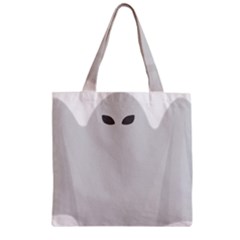 Ghost Halloween Spooky Horror Fear Zipper Grocery Tote Bag by Nexatart