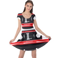 Compact Cassette Musicassette Mc Cap Sleeve Dress by Nexatart