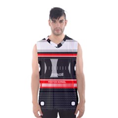 Compact Cassette Musicassette Mc Men s Basketball Tank Top by Nexatart