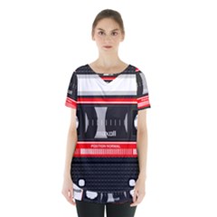 Compact Cassette Musicassette Mc Skirt Hem Sports Top by Nexatart