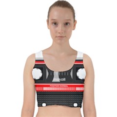 Compact Cassette Musicassette Mc Velvet Racer Back Crop Top