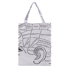 Brain Chart Diagram Face Fringe Classic Tote Bag by Nexatart