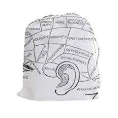 Brain Chart Diagram Face Fringe Drawstring Pouches (xxl) by Nexatart