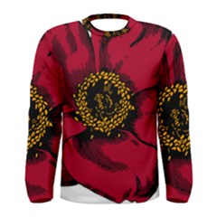 Floral Flower Petal Plant Men s Long Sleeve Tee