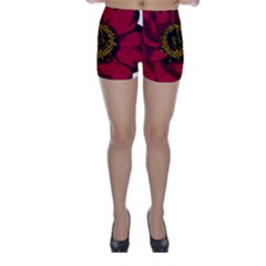 Floral Flower Petal Plant Skinny Shorts by Nexatart