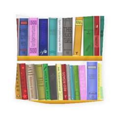 Shelf Books Library Reading Square Tapestry (small) by Nexatart