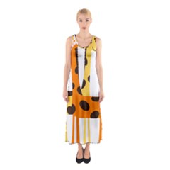 Giraffe Africa Safari Wildlife Sleeveless Maxi Dress by Nexatart