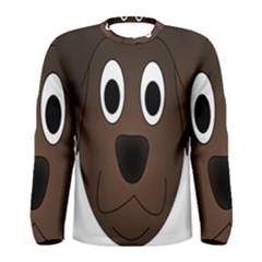 Dog Pup Animal Canine Brown Pet Men s Long Sleeve Tee