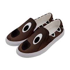 Dog Pup Animal Canine Brown Pet Women s Canvas Slip Ons by Nexatart