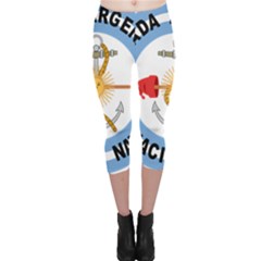 Argentine Naval Aviation Patch Capri Leggings  by abbeyz71