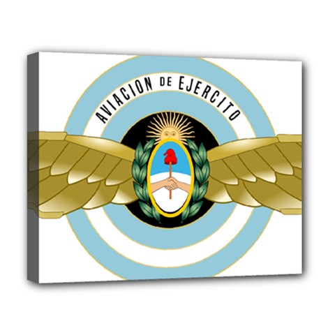 Argentine Army Aviation Badge Deluxe Canvas 20  X 16   by abbeyz71