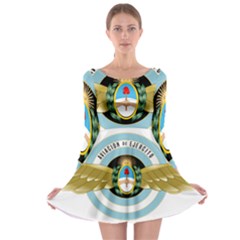 Argentine Army Aviation Badge Long Sleeve Skater Dress by abbeyz71