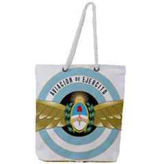 Argentine Army Aviation Badge Full Print Rope Handle Tote (large) by abbeyz71