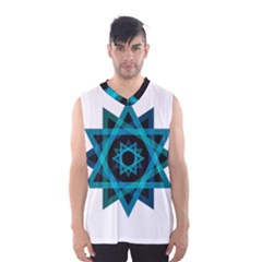 Transparent Triangles Men s Basketball Tank Top