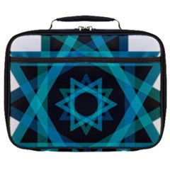 Transparent Triangles Full Print Lunch Bag by Nexatart