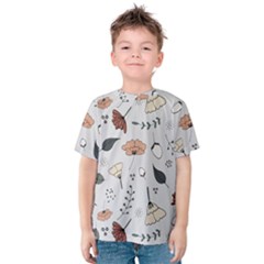 Grey Toned Pattern Kids  Cotton Tee