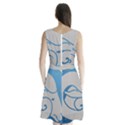 Ram Zodiac Sign Zodiac Moon Star Sleeveless Waist Tie Chiffon Dress View2