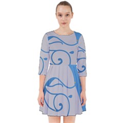 Ram Zodiac Sign Zodiac Moon Star Smock Dress